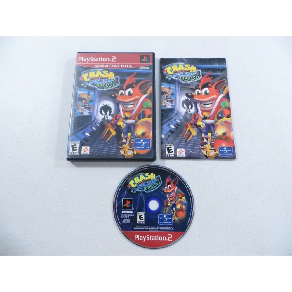 Crash Banicoot The Wrath Of Cortex Sony Playstation 2 PS2 2002 CIB W/ Reg TESTED
